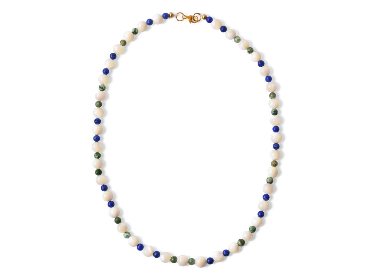 Kette Uranus-Perlmutt-Lapislazuli-Regenwald-Rhyolit